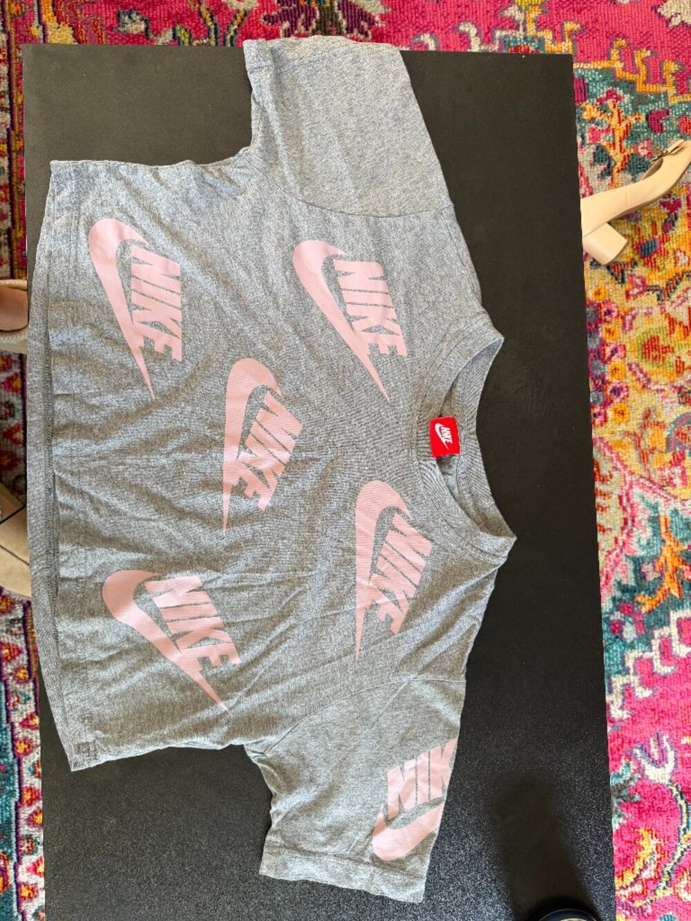 Nike logo crop t-shirt